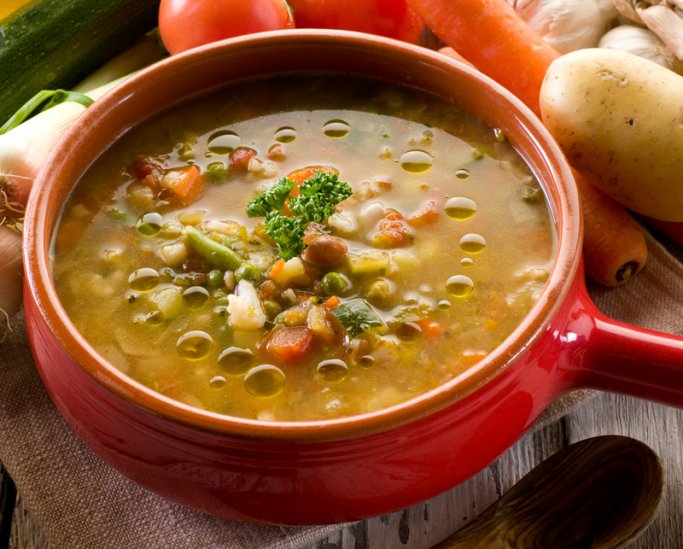 Minestrone con legumi